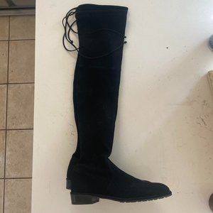 Stuart Weitzman Lowland Stretch Suede Over-the-Knee Boots - size 7 worn once